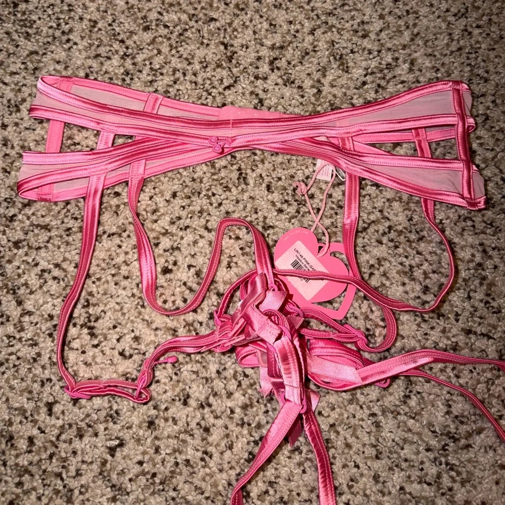 Voight Meadow Bra Garter and Panty Lingerie Set NWT